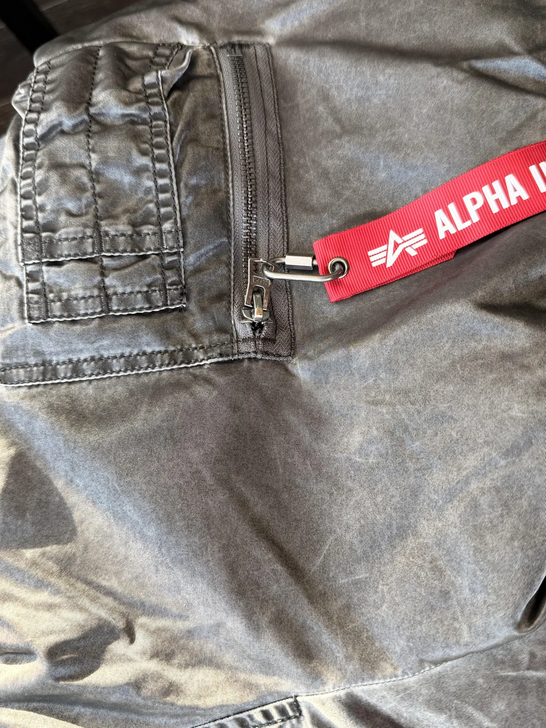 Alpha Industries CWU 45/P Battlewash geaca bomber verde calduroasa
