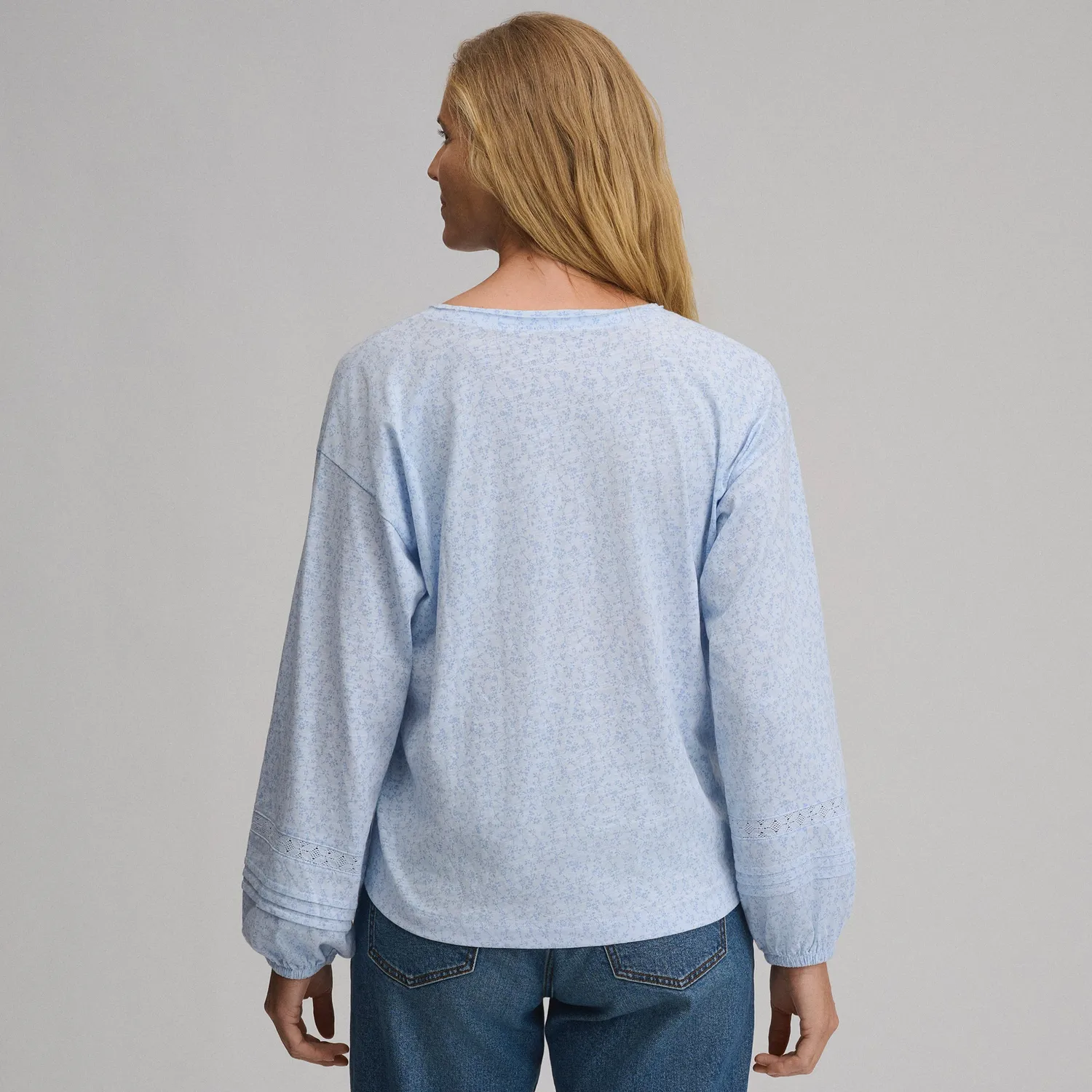 Eddie Bauer Soft Relaxed Top bluza Limestone lejera