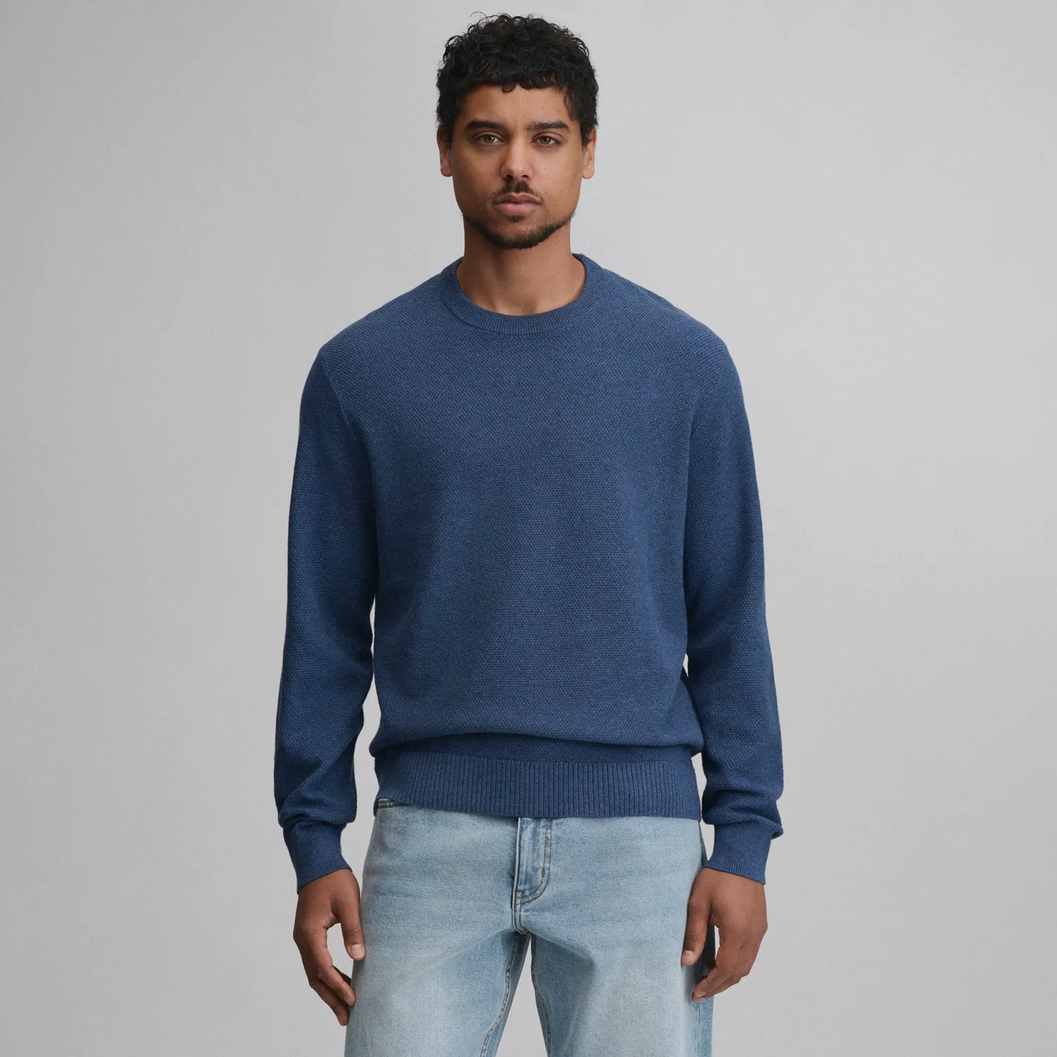 Eddie Bauer Classic Crew Solid pulover barbati charcoal tricot
