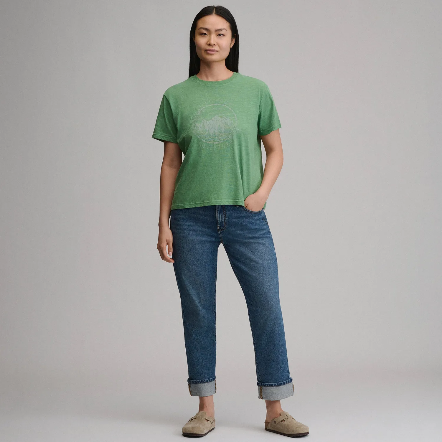 Eddie Bauer Adventure tricou damă Leaf bumbac lejer