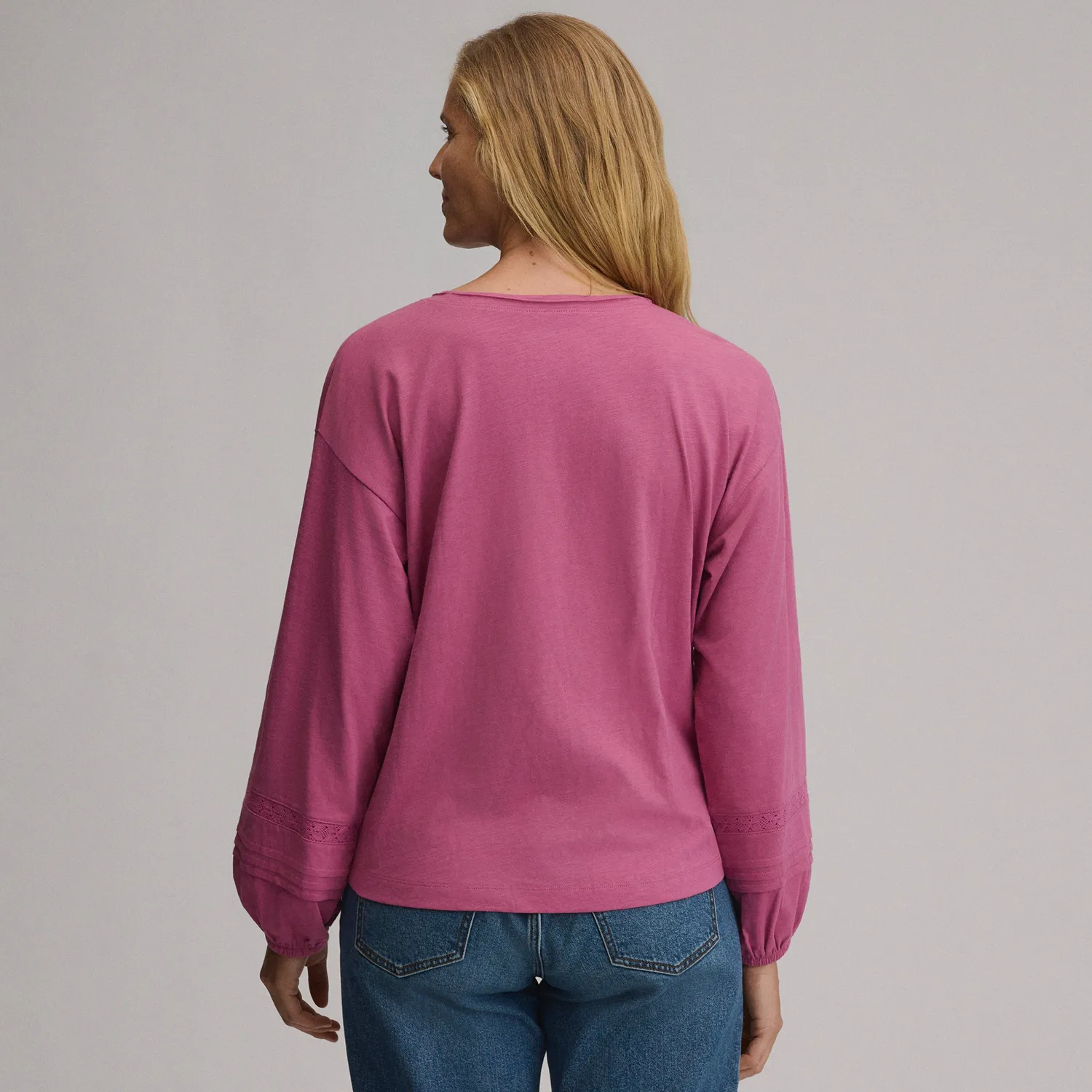 Eddie Bauer Soft Relaxed Top bluza Limestone lejera