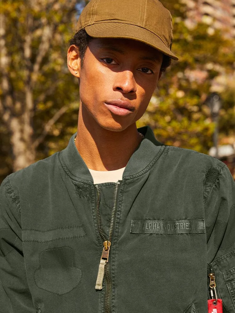 Alpha Industries L-2B Rip and Repair bomber OG-107 green