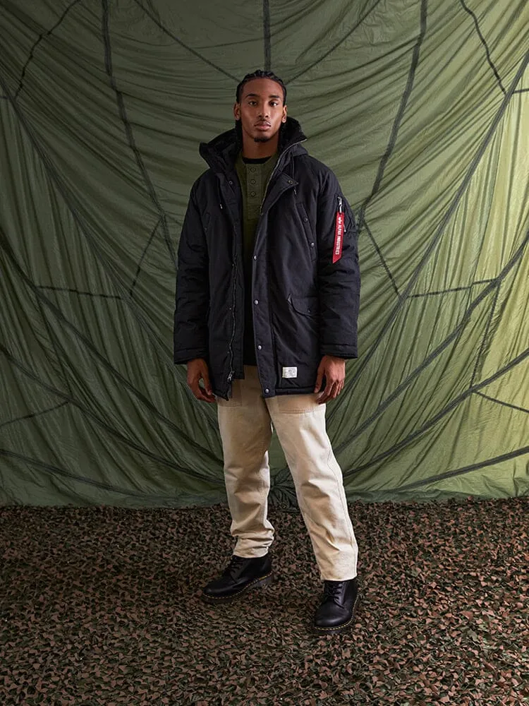 Alpha Industries N-3B Altitude palton parka negru cu gluga