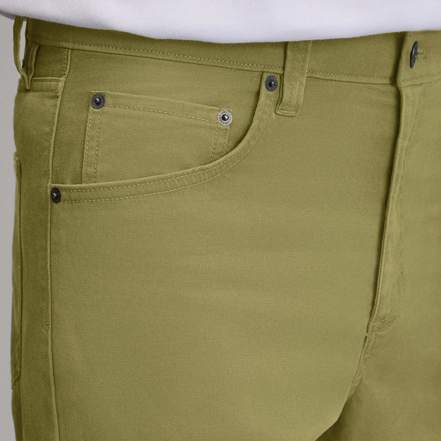 Eddie Bauer Legend Wash Twill 5-Pocket pantaloni Mushroom bumbac spalat