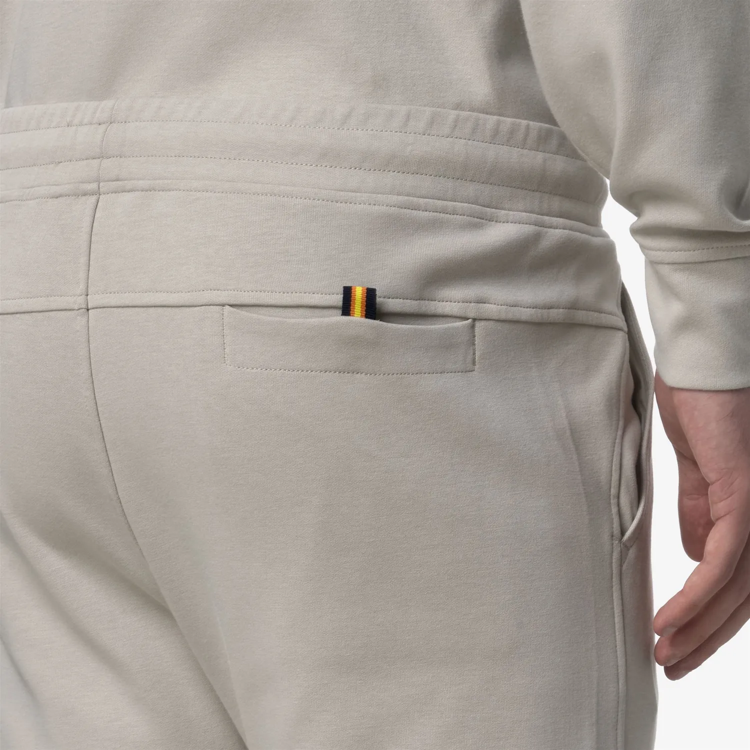 K-Way Iton Interlock pantaloni sport bej deschis