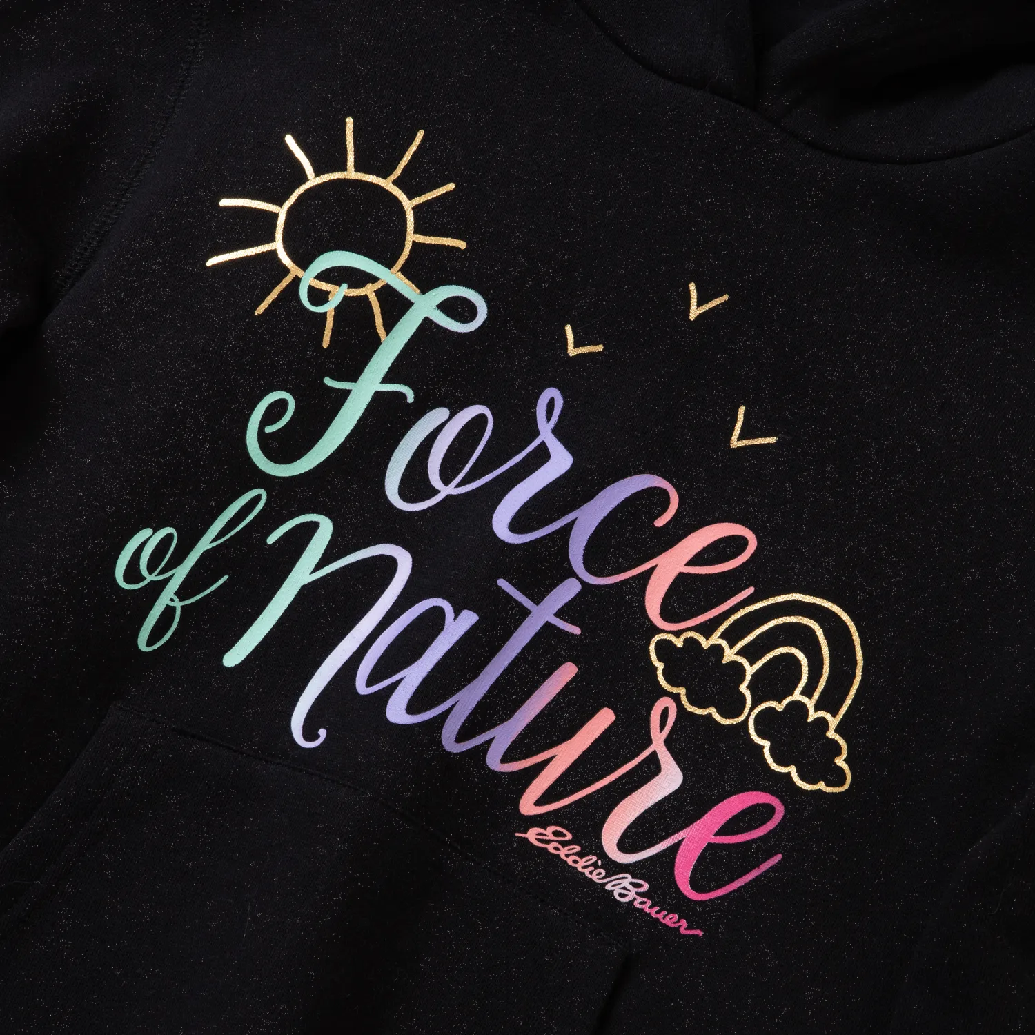Eddie Bauer Camp Fleece Hoodie hanorac fete Black fleece gros