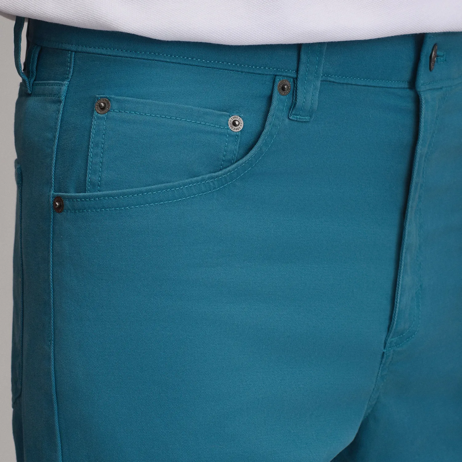 Eddie Bauer Legend Wash Twill 5-Pocket pantaloni Mushroom bumbac spalat