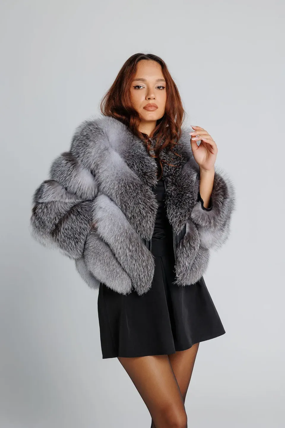 Mareus Grey Frost 349 haină vulpe vestă