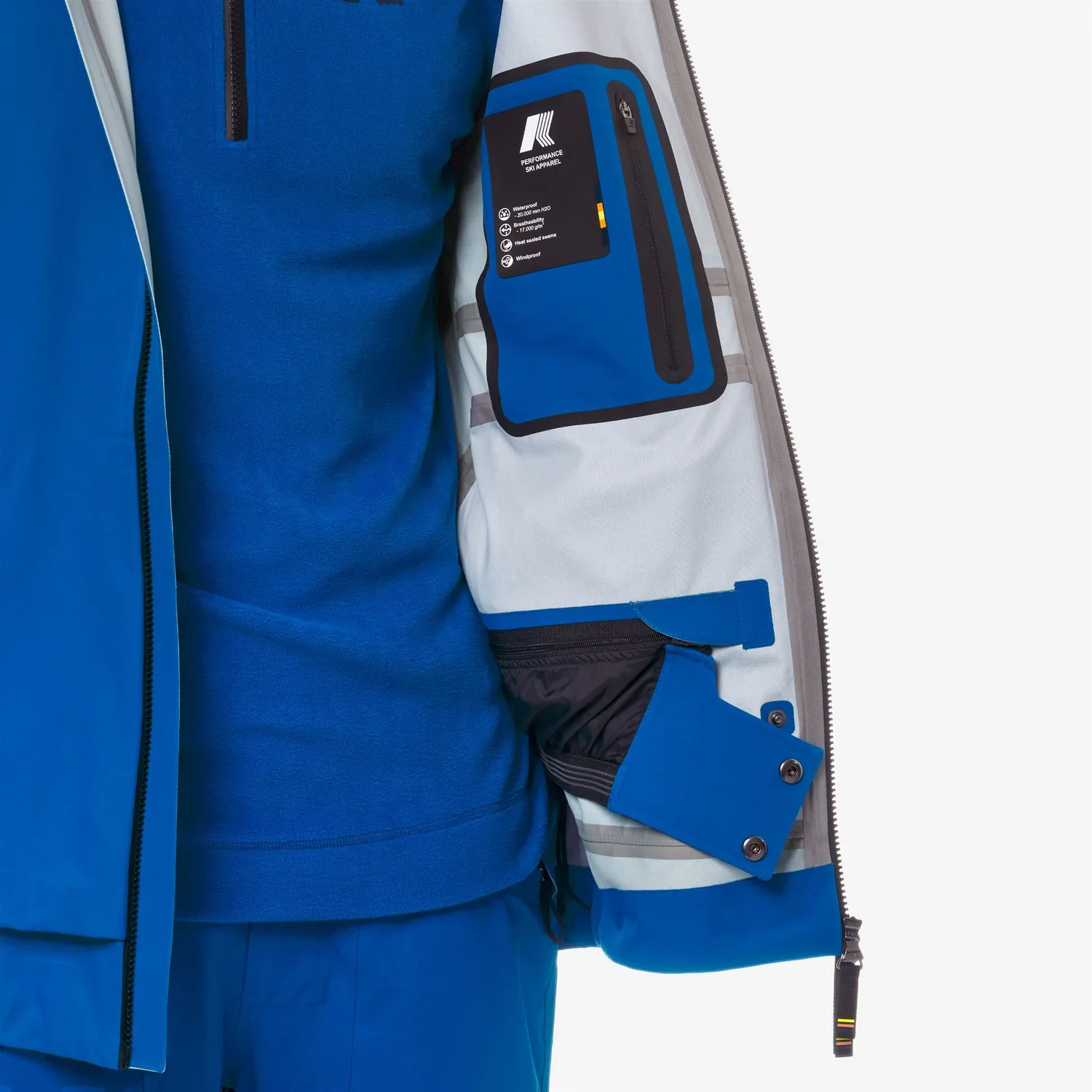 K-Way Bozel 3 Layers geaca schi barbati albastru