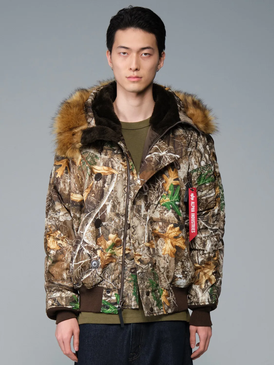 Alpha Industries N-2B parka camo Realtree iarna