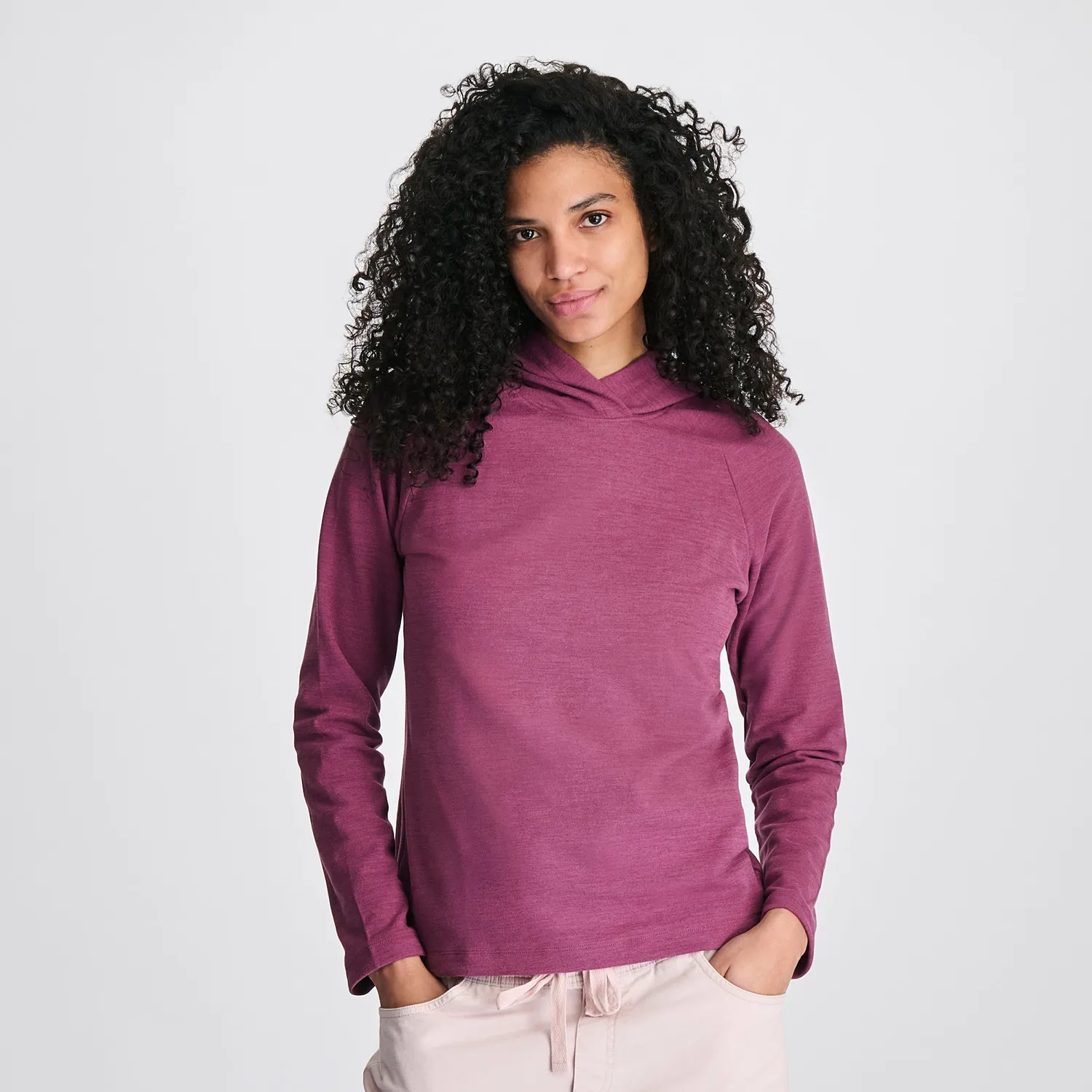 Eddie Bauer Quest Flex hanorac damă wine stretch 4 direcții
