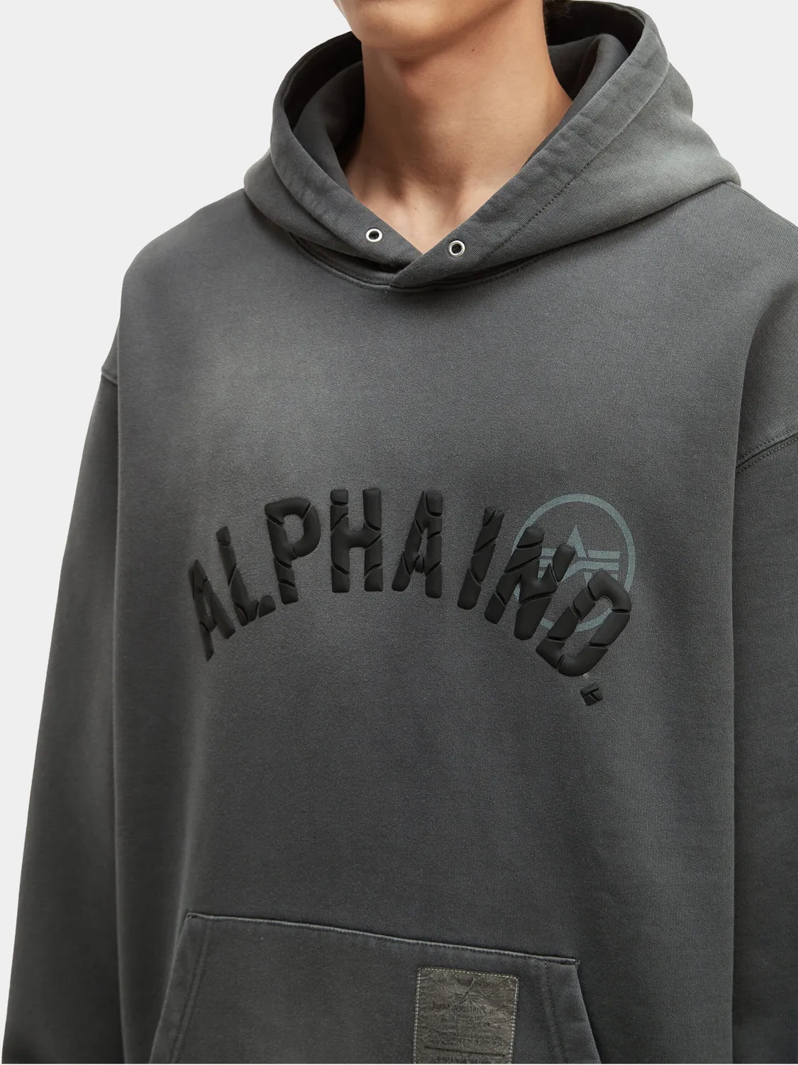 Alpha Industries Unfrm Washed hanorac ruginiu relaxat