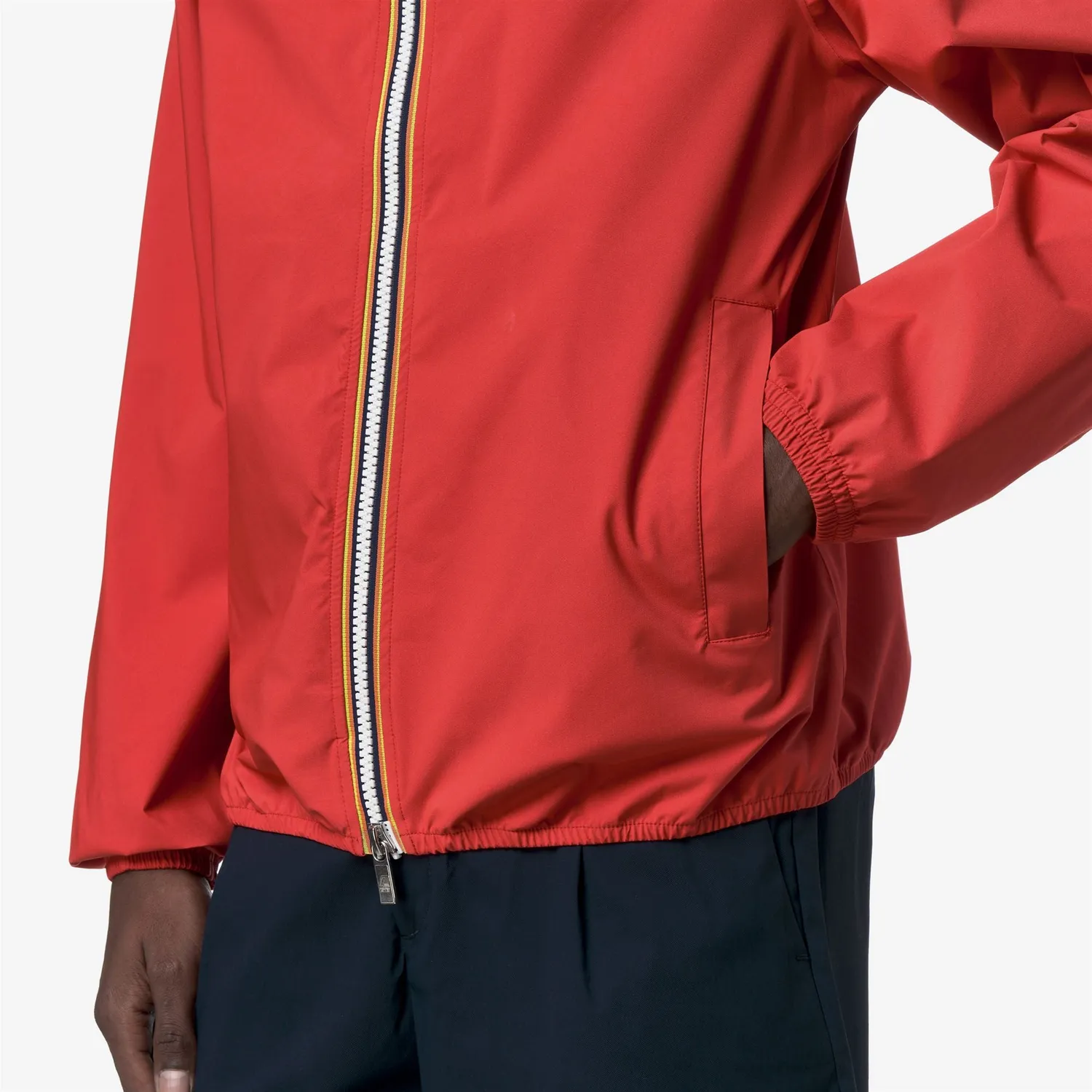 K-Way Jack Stretch Dot geaca scurta rosie impermeabila