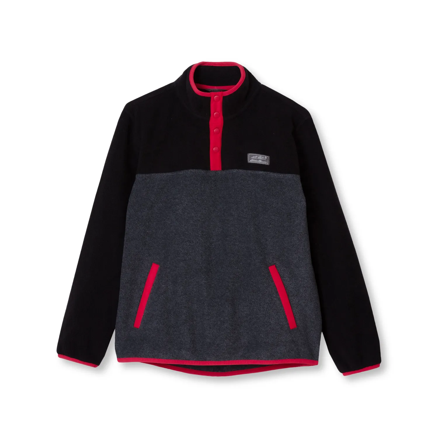 Eddie Bauer Quest Fleece Snap Neck jacheta baieti neagra