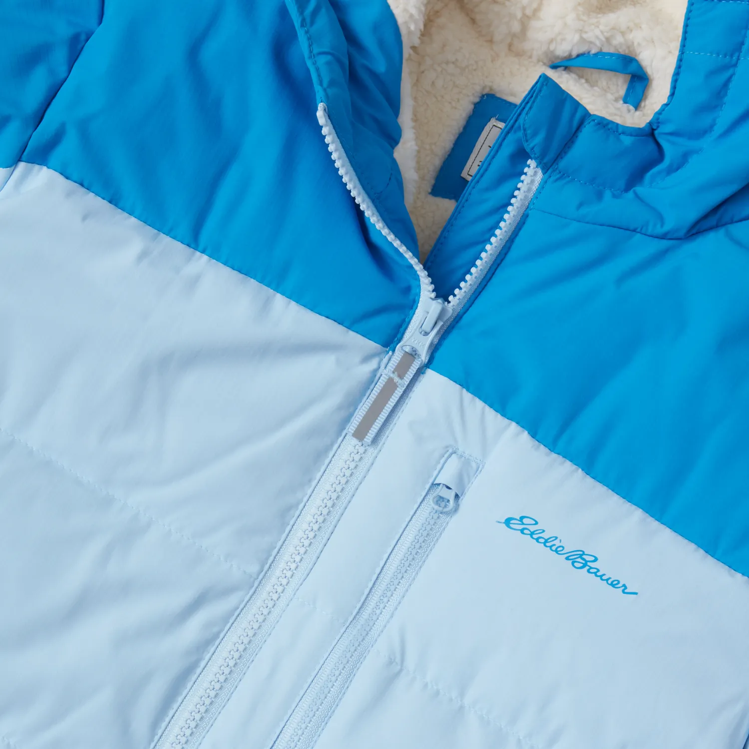 Eddie Bauer Classic geaca puf fete Peacoat cu gluga