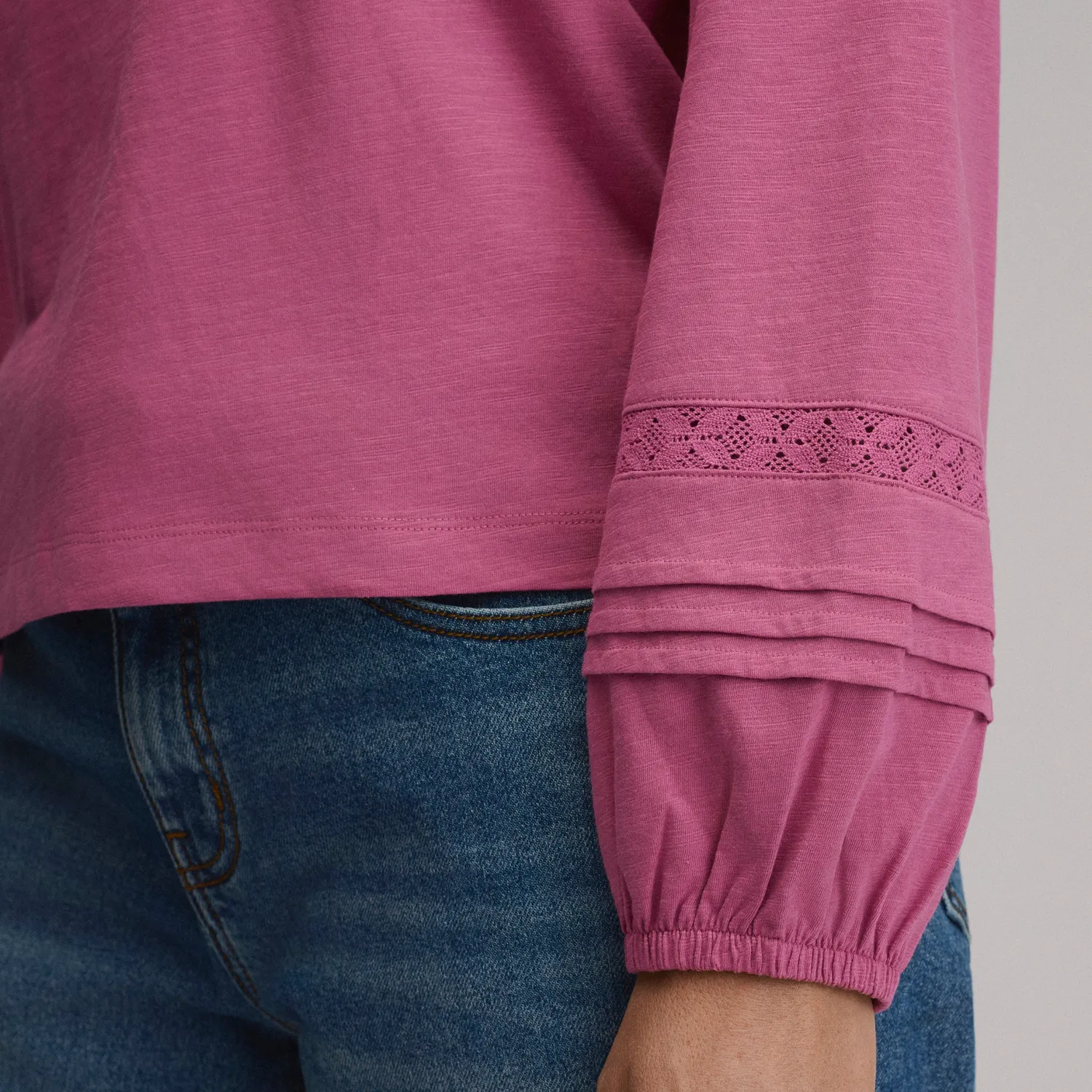 Eddie Bauer Soft Relaxed Top bluza Limestone lejera