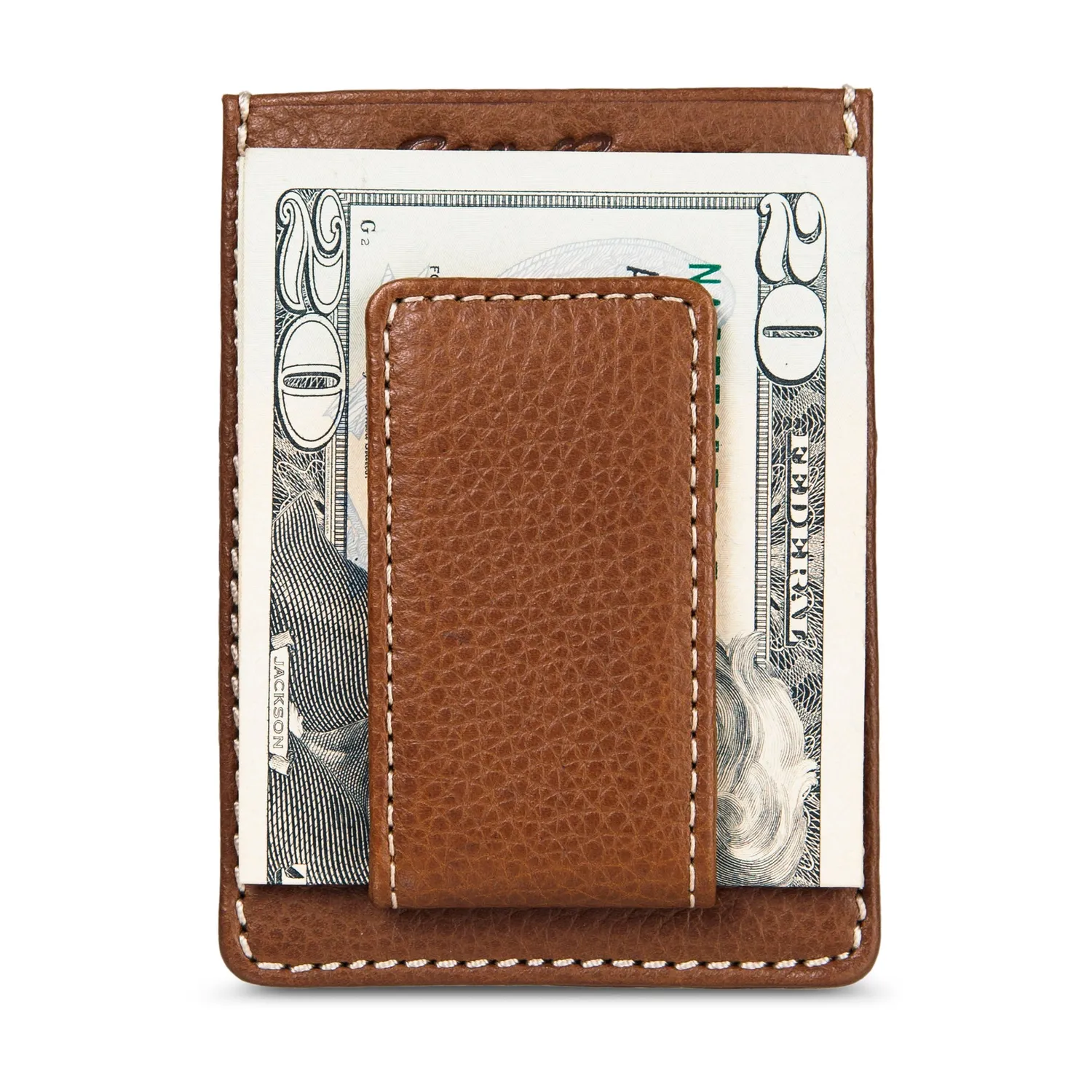 Eddie Bauer Signature portcard piele Tan magnetic