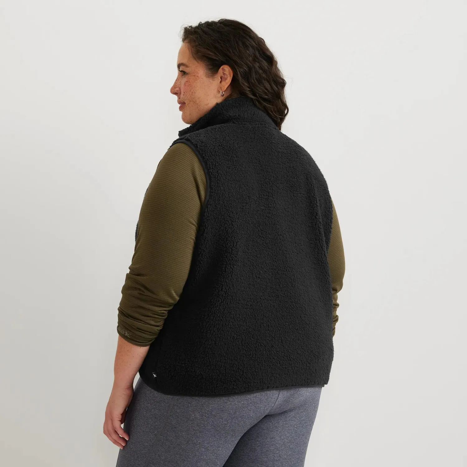 Eddie Bauer Chill Out vesta fleece neagra calduroasa