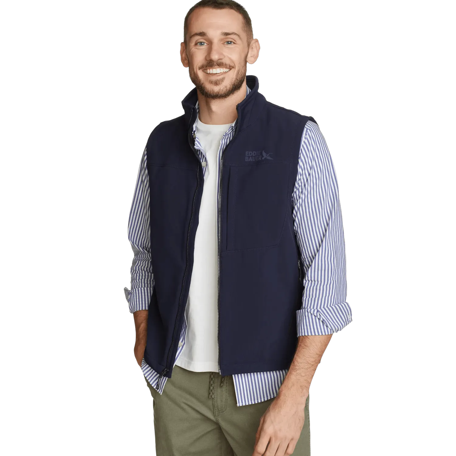 Eddie Bauer Windfoil Thermal vesta barbati negru rezistent vant