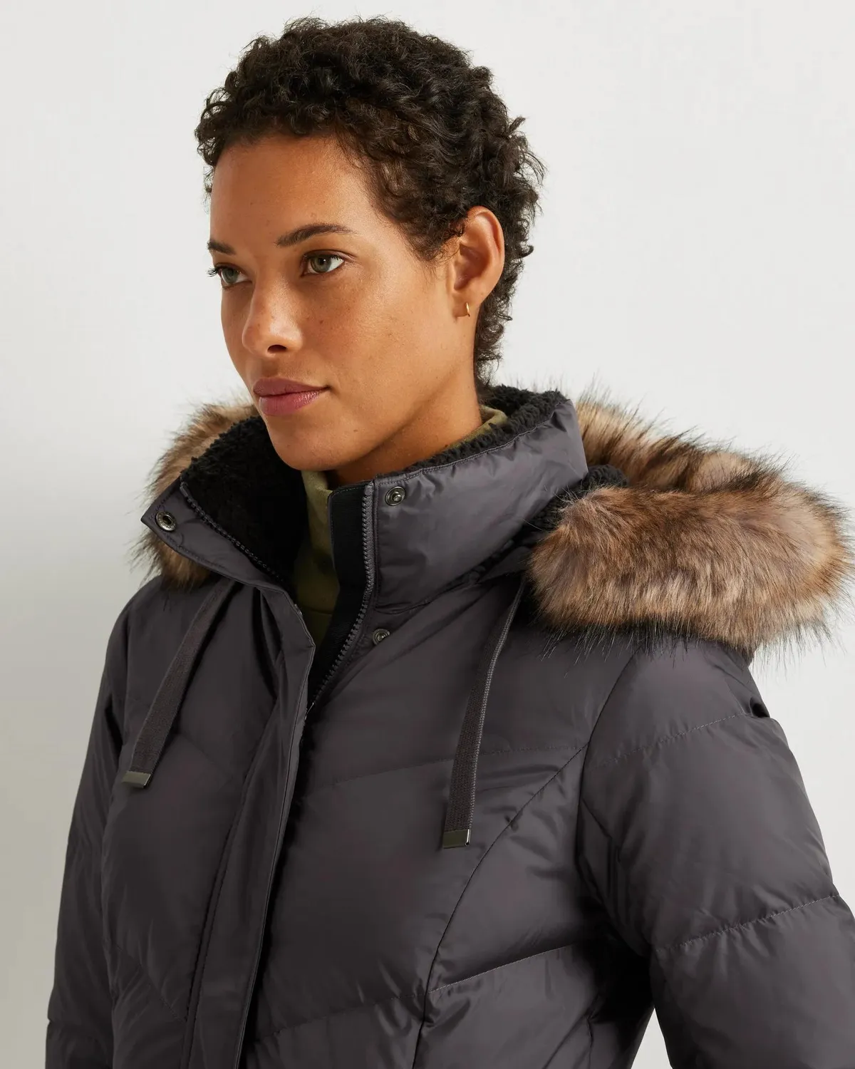 Eddie Bauer Lodge Cascadian parka puf dama mov