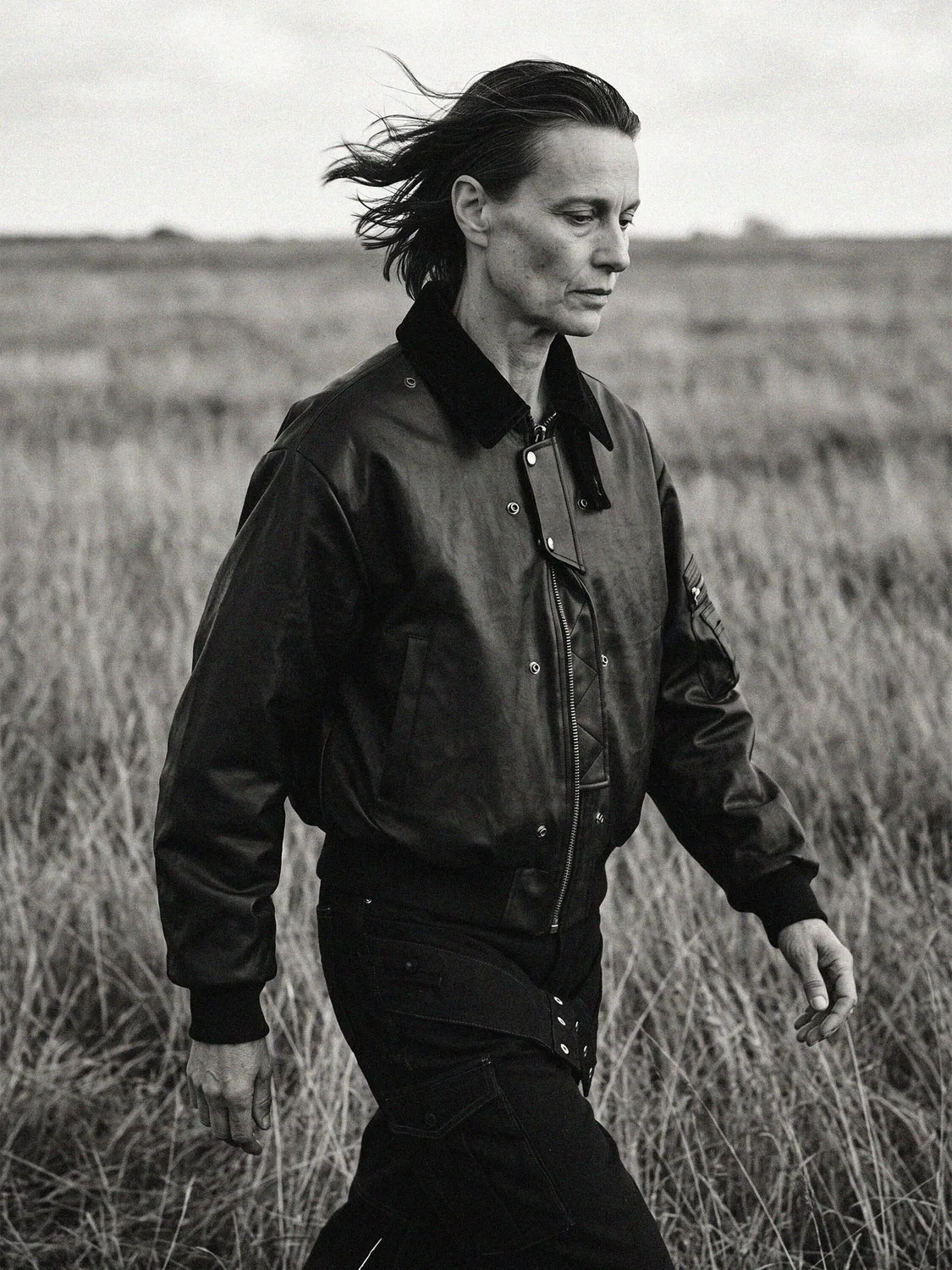 Alpha Industries Andersson Bell CWU 45/P bomber geacă neagră bumbac