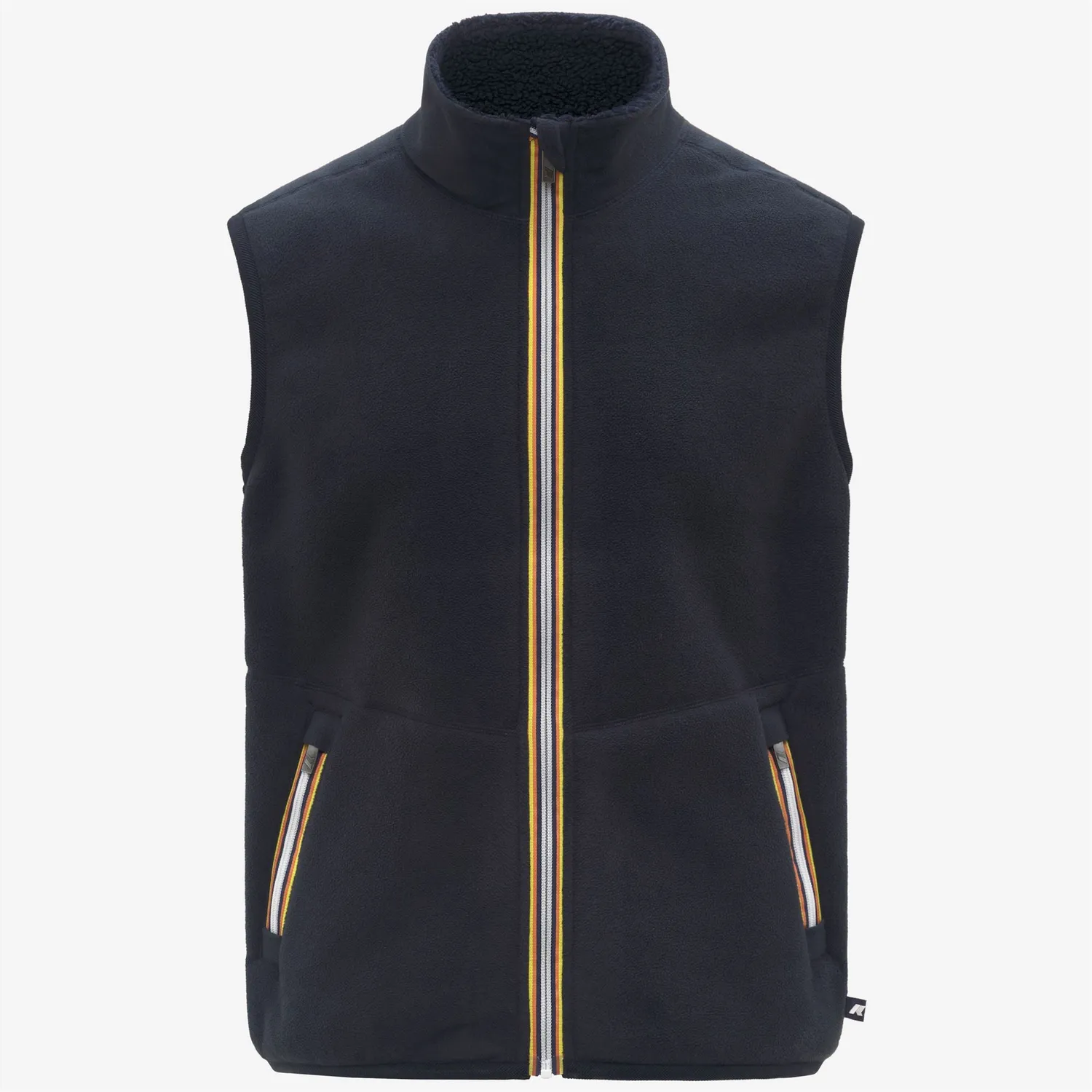 K-Way Yannick Sherpa Polar vesta barbati albastra reversibila