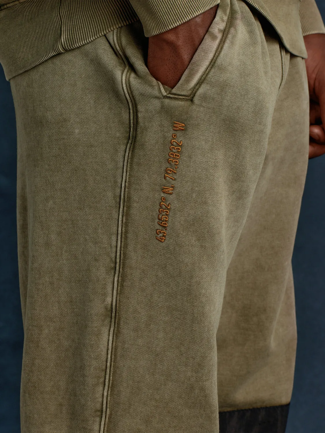 Alpha Industries OVO pantaloni fleece verzi bumbac relaxed