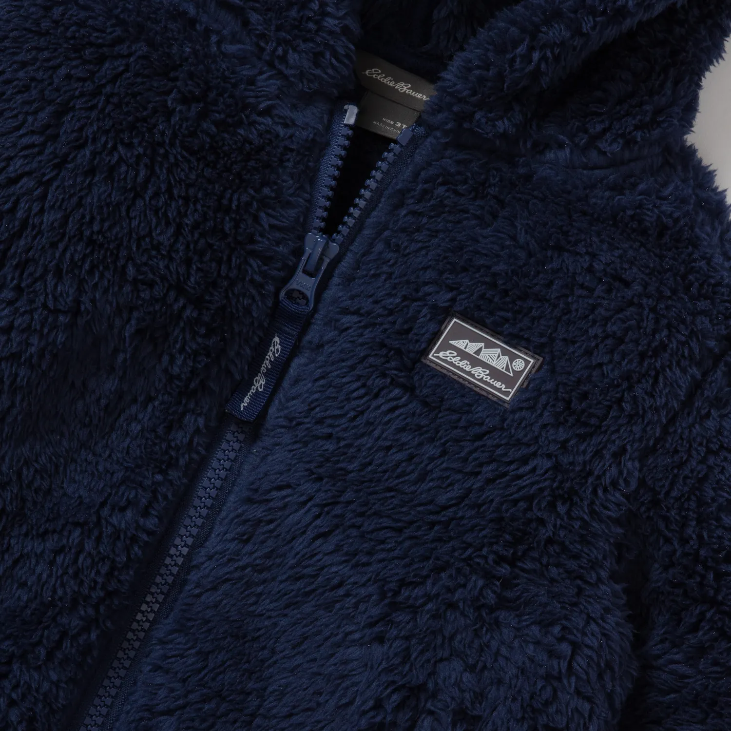 Eddie Bauer Quest geaca fleece toddler cu gluga pufoasa