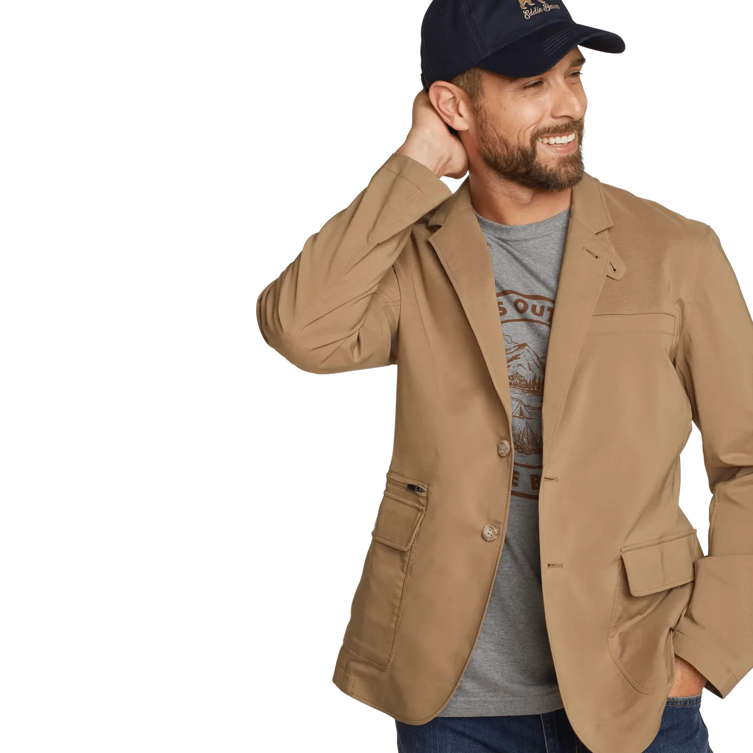Eddie Bauer Ultimate Voyager Travel sacou Navy 40 impermeabil