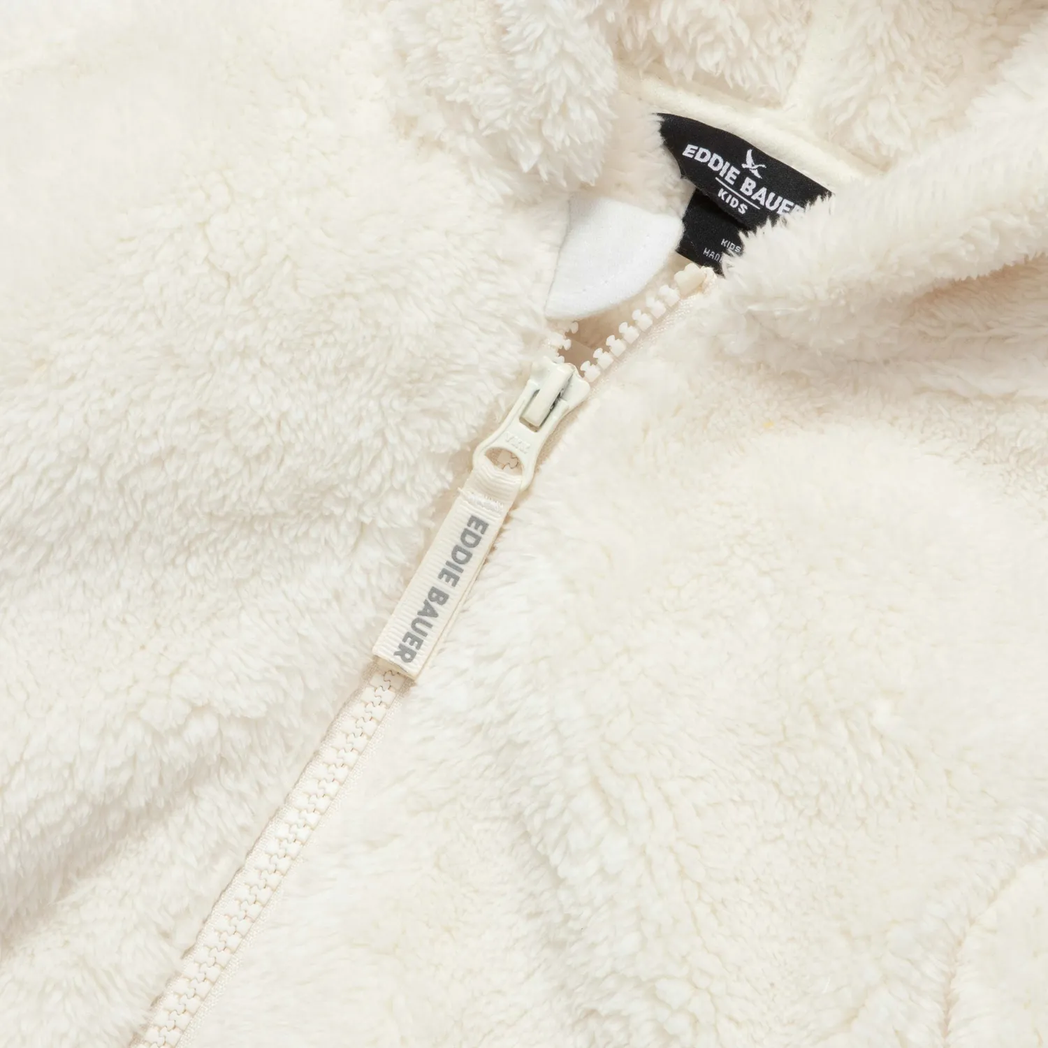 Eddie Bauer Quest geacă polar copii cu glugă crem pufoasă