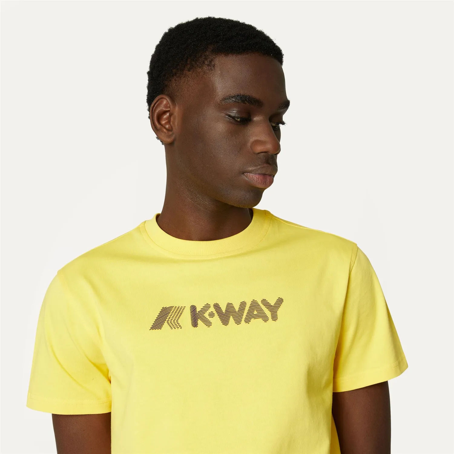 K-Way Elliot tricou barbati galben din bumbac
