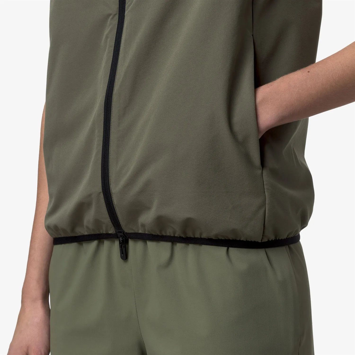 K-Way Flaner Travel vesta unisex verde fleece