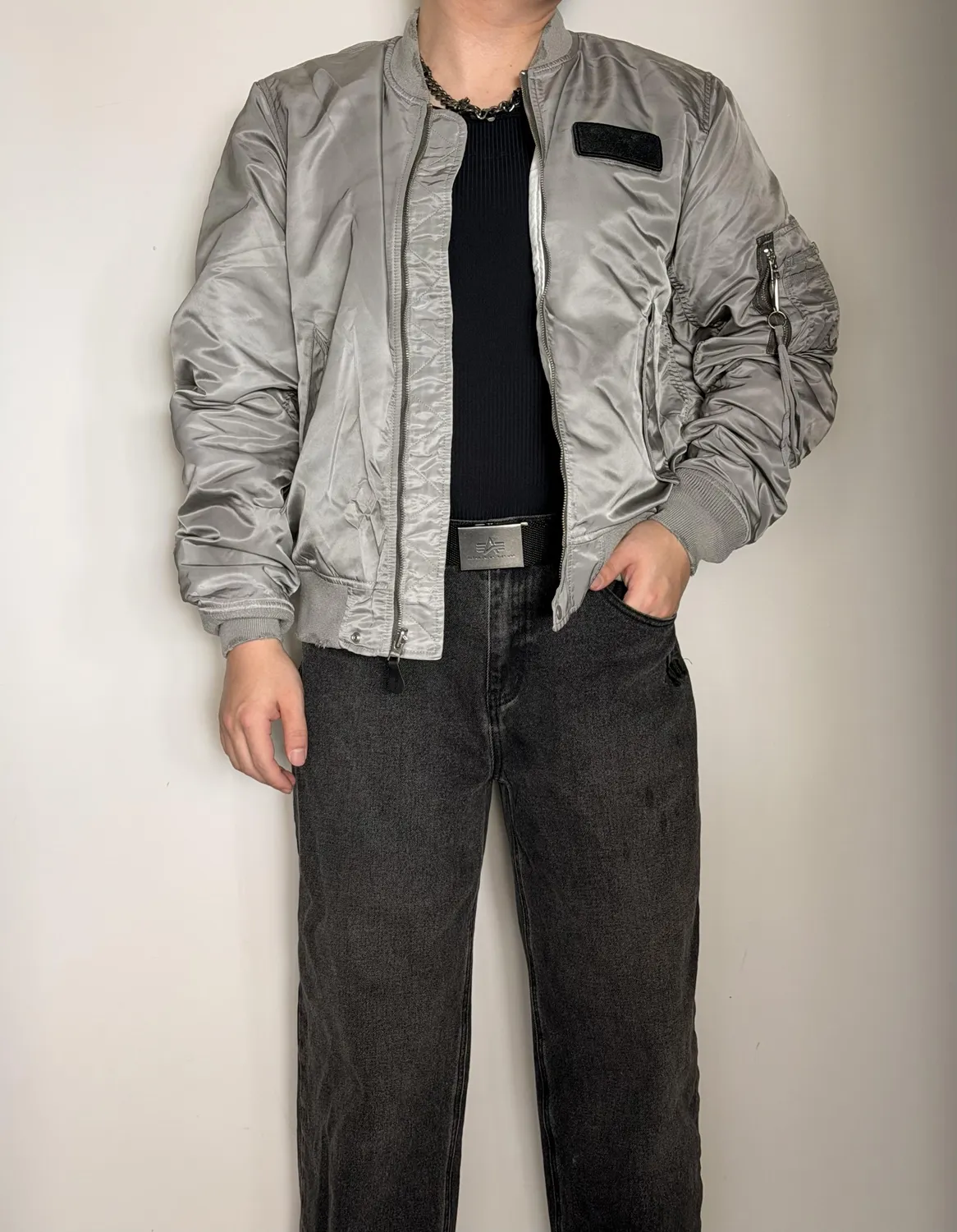 Alpha Industries XLIM EP.9 03 geaca reversibila light gray