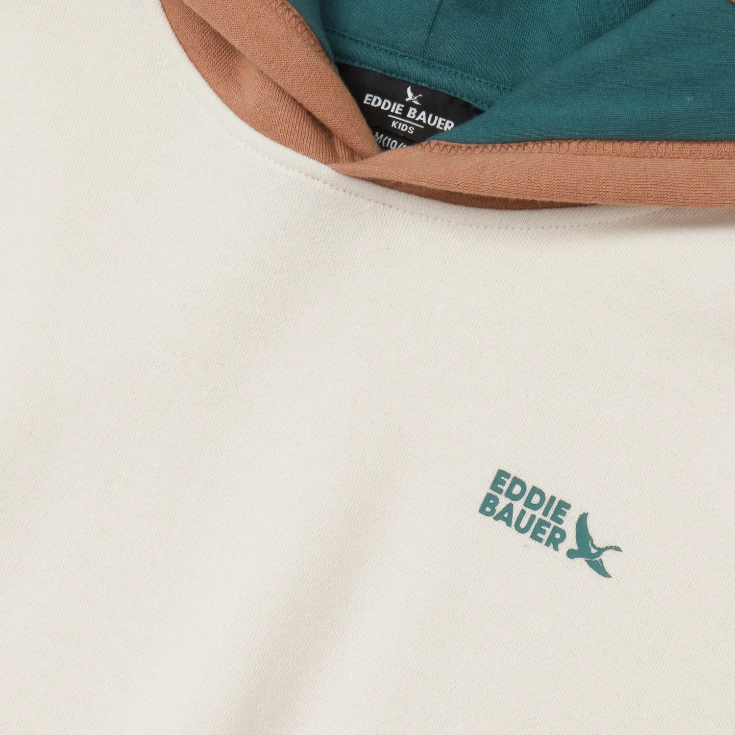 Eddie Bauer Camp Fleece hanorac baieti cu gluga bumbac