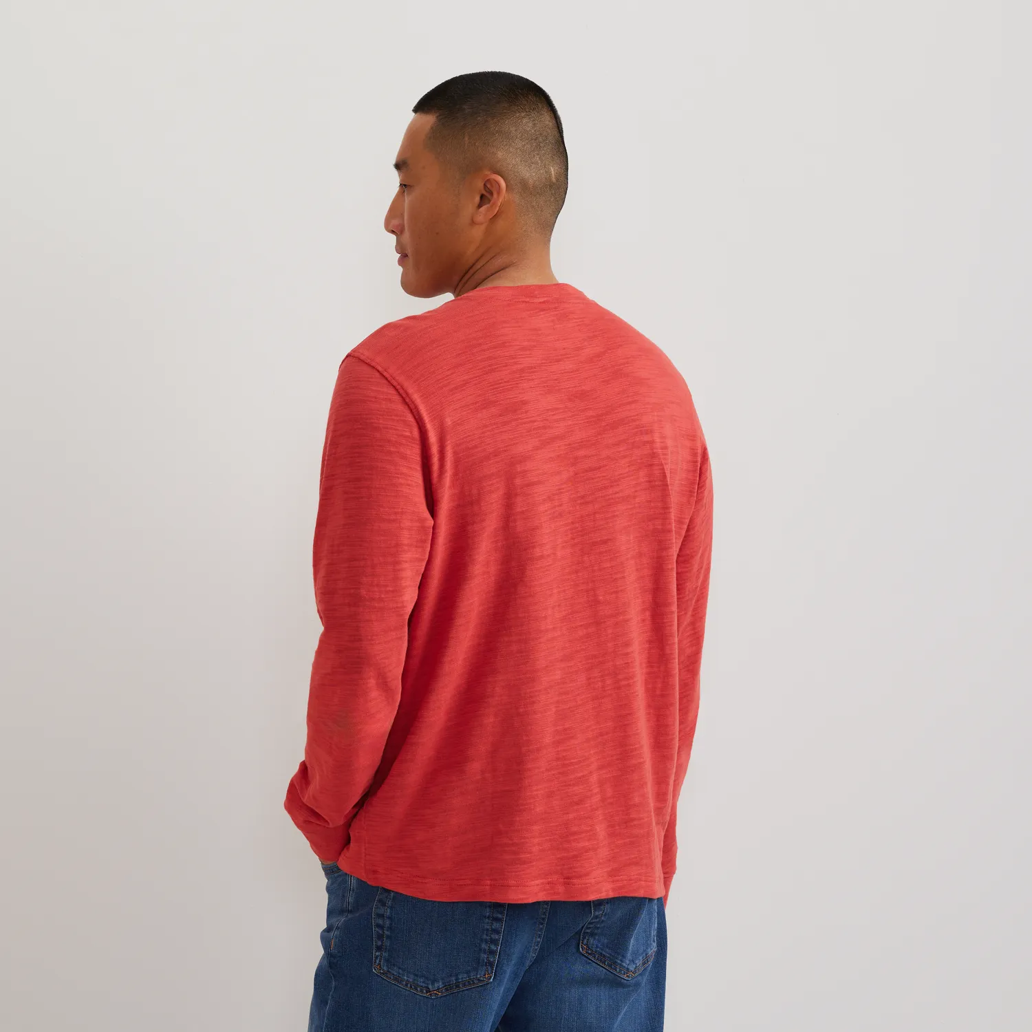Eddie Bauer Henley Palm bumbac vintage