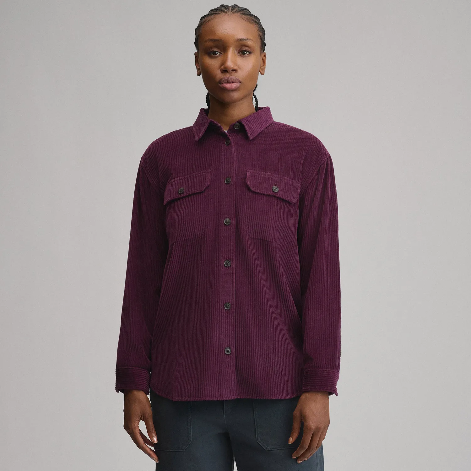 Eddie Bauer Canyons Boyfriend camasa cord roz