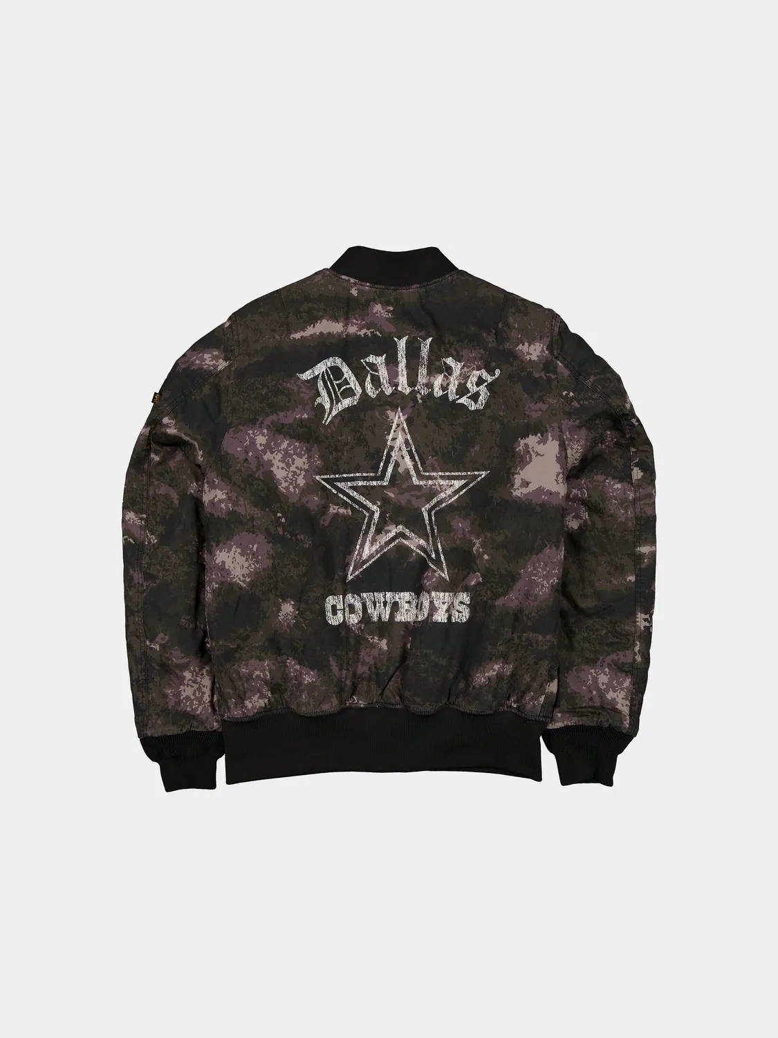 Alpha Industries MA-1 bomber negru camuflaj reversibil