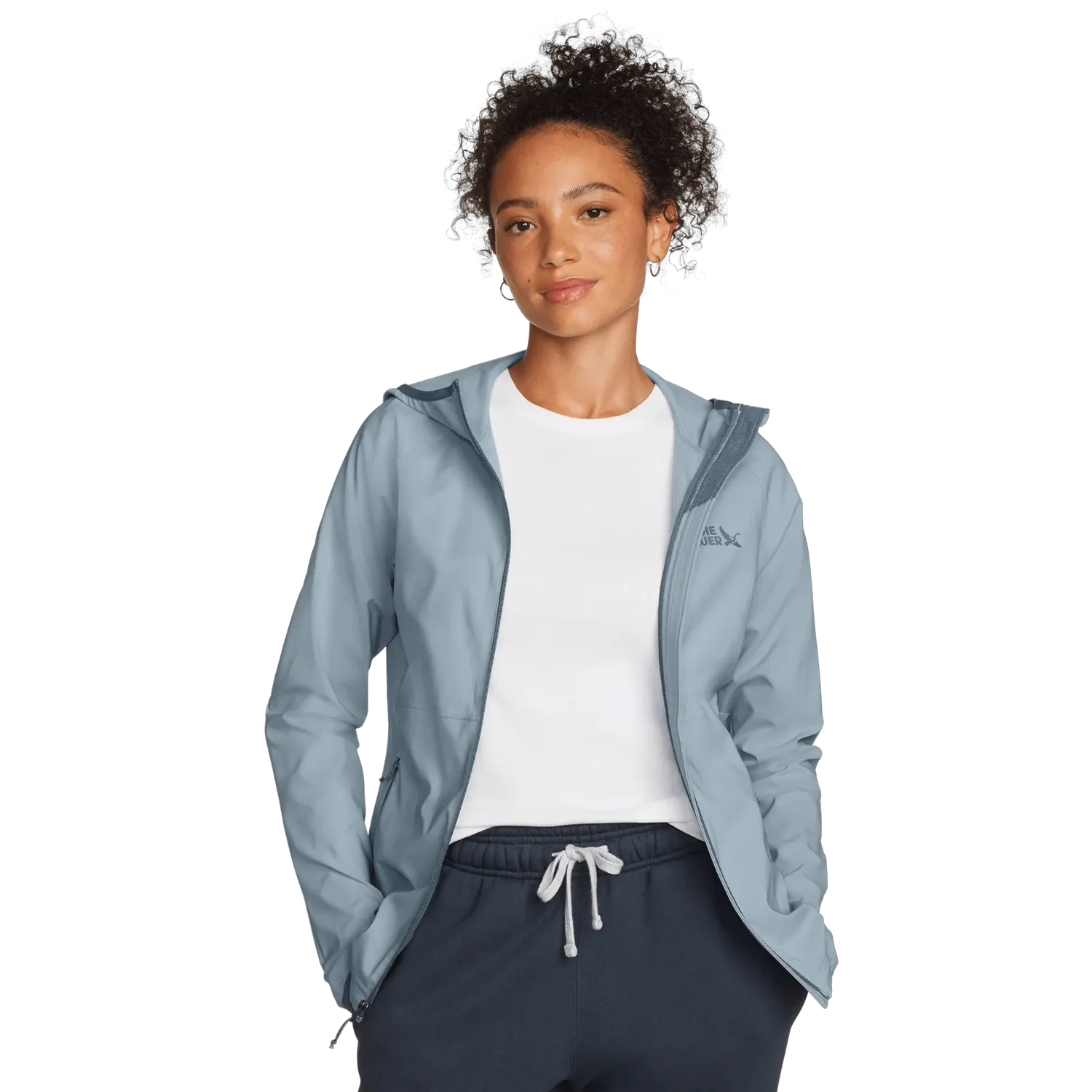 Eddie Bauer Stratify Soft Shell hanorac dama Wine impermeabil