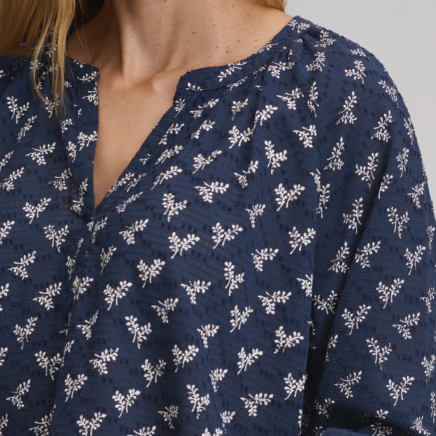 Eddie Bauer Split-Neck Popover bluza dama brook casual