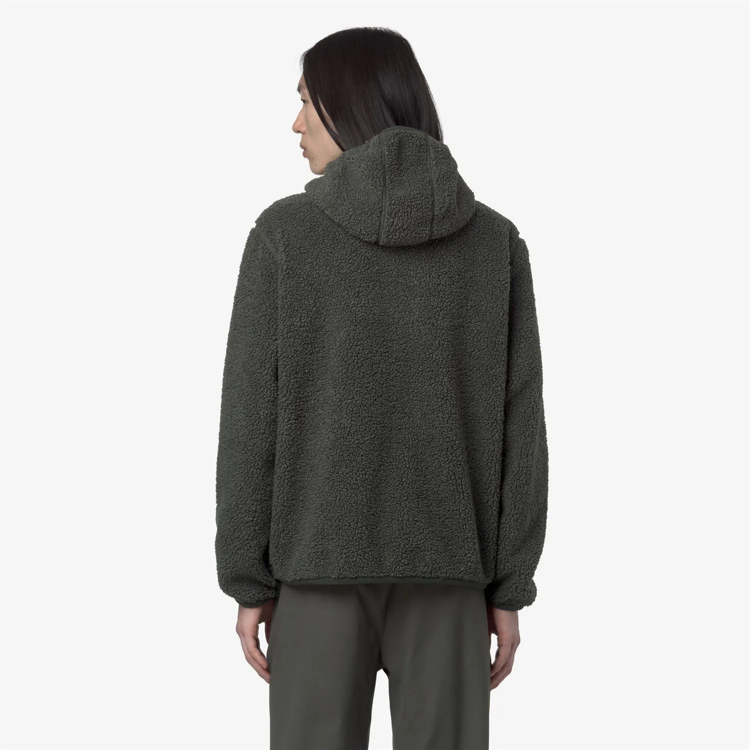 K-Way Jack Sherpa Polar Double geacă fleece verde