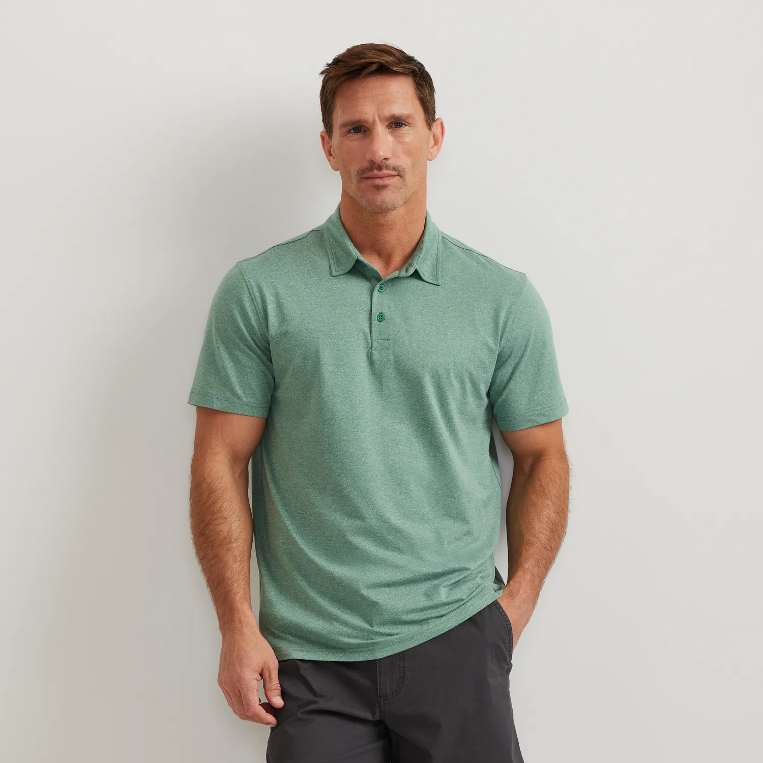 Eddie Bauer Mountain Trek 2.0 polo barbati Blue Fog