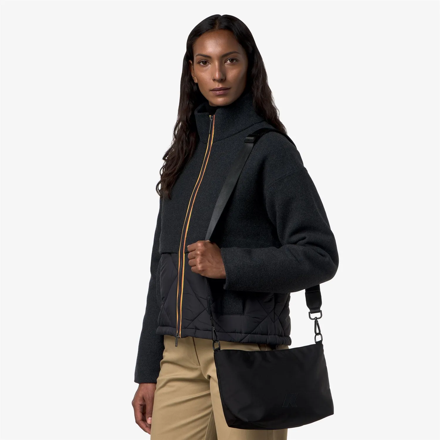 K-Way Amie geanta gri crossbody dama