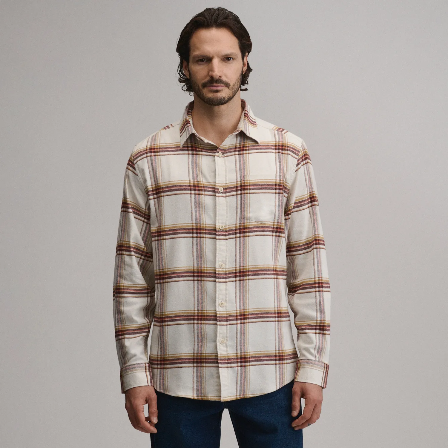 Eddie Bauer Field 2.0 camasa flanel barbati bleumarin elastic