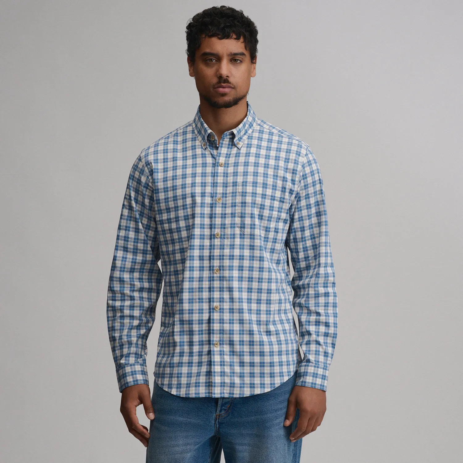 Eddie Bauer Voyager Flex cămașă Navy M elastică