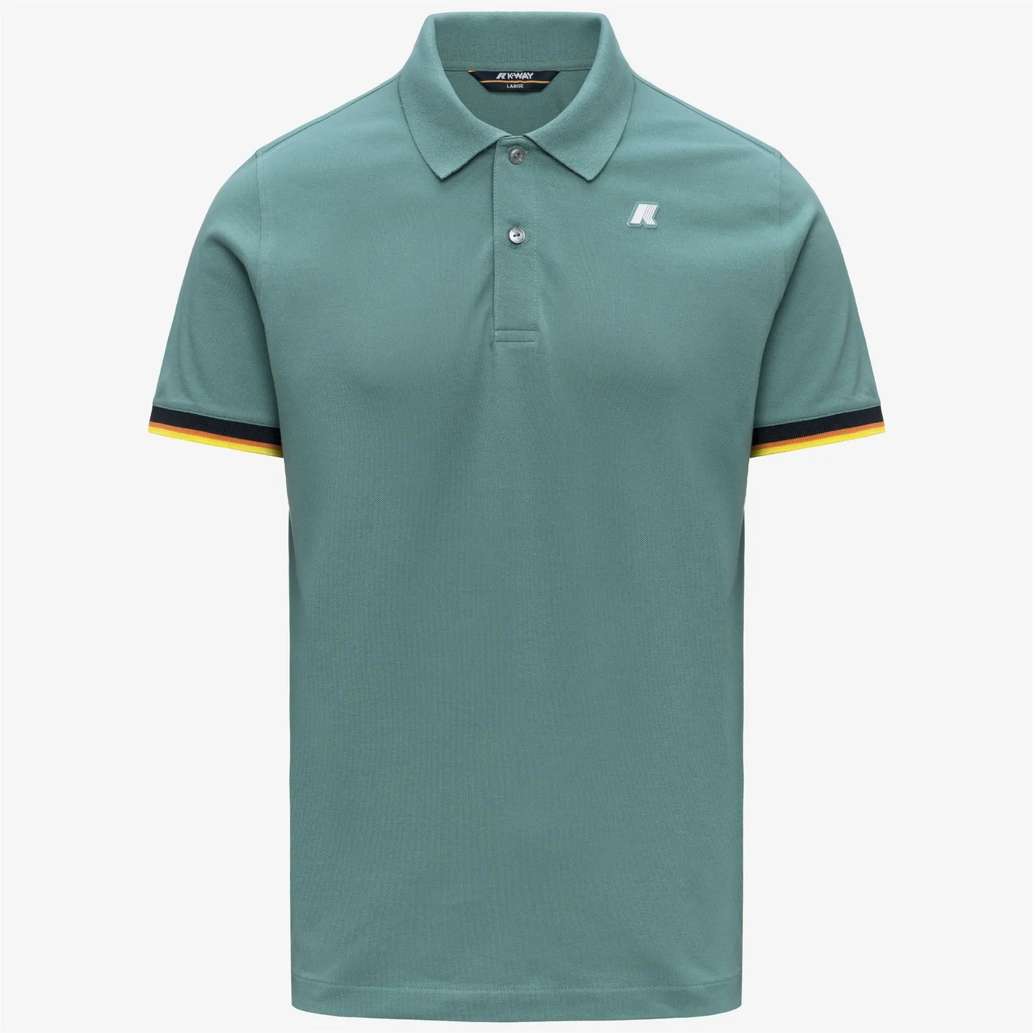 K-Way Vincent Pique Slim polo barbati verde XS-3XL bumbac