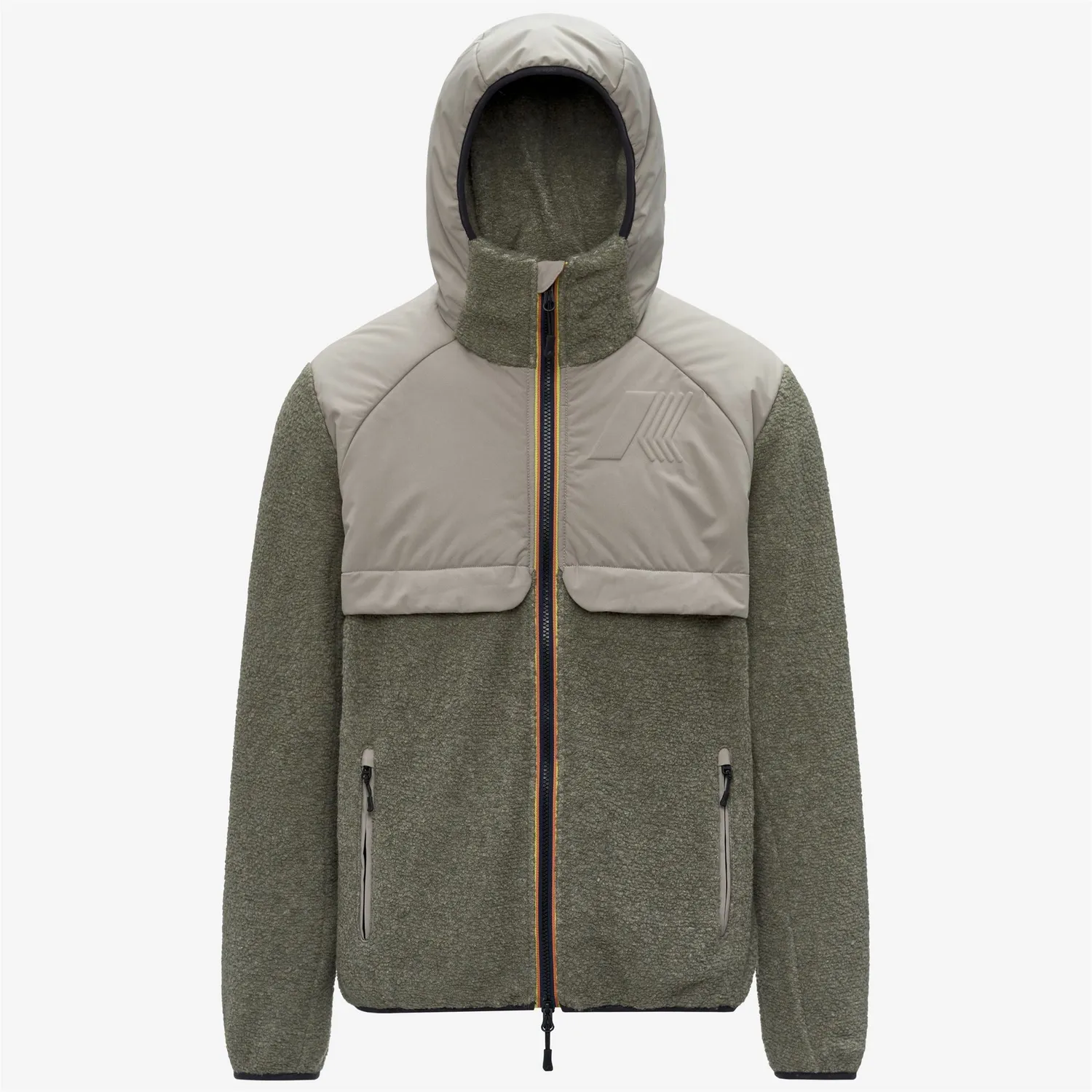 K-Way Bauges Polar fleece Green Oak cu gluga