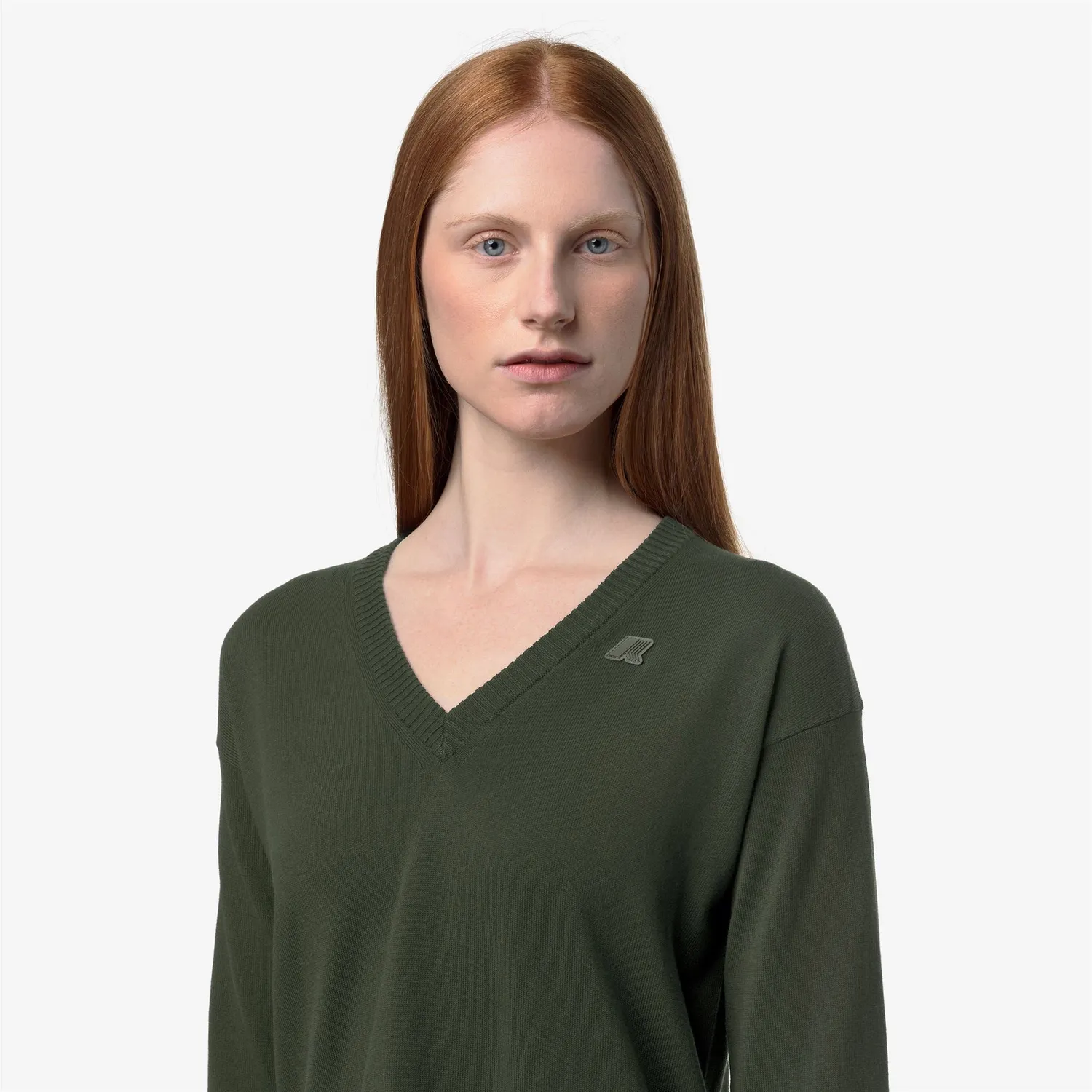 K-Way Adine Cotton PS pulover dama verde Africa bumbac