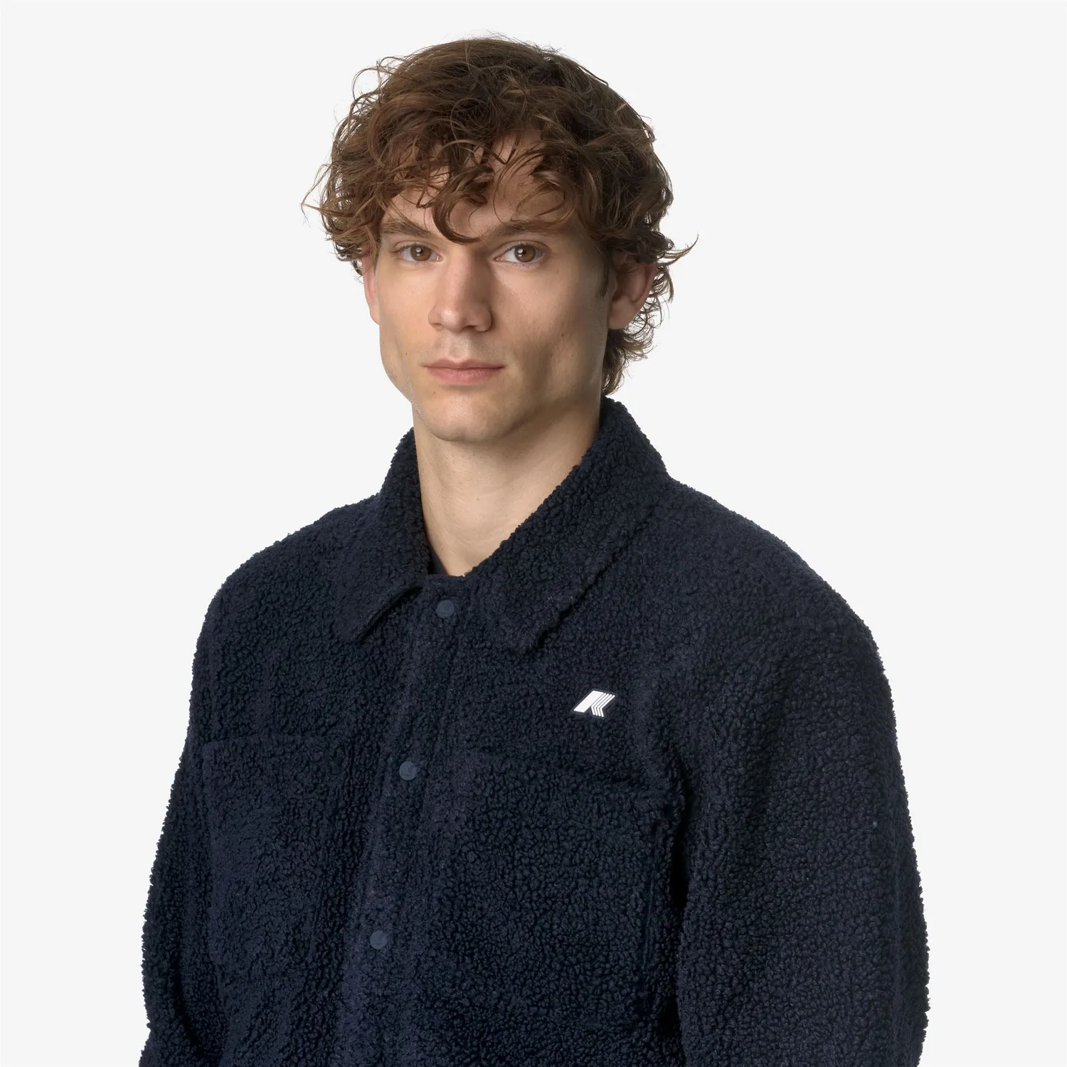 K-Way Cameron Sherpa Polar fleece bărbați albastru