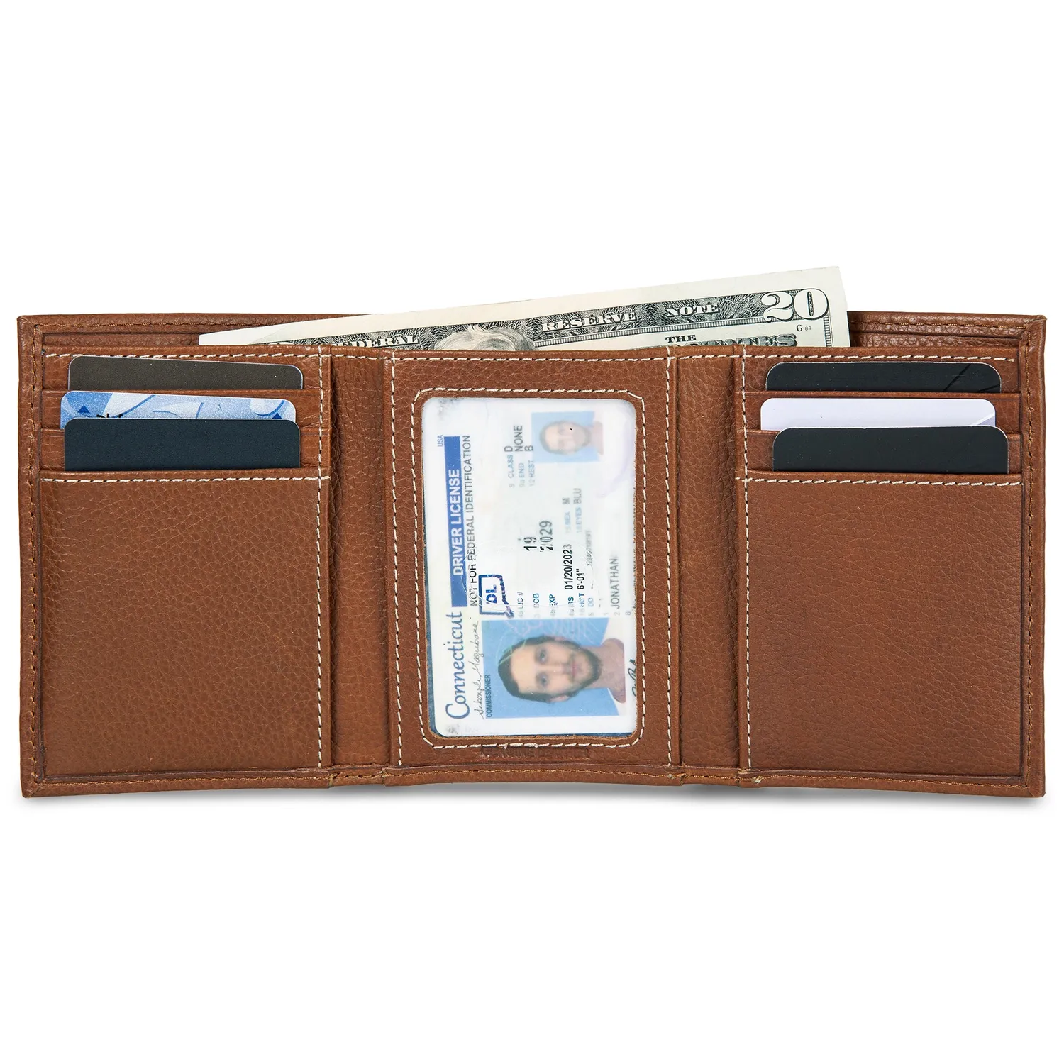 Eddie Bauer Signature portofel piele maro RFID
