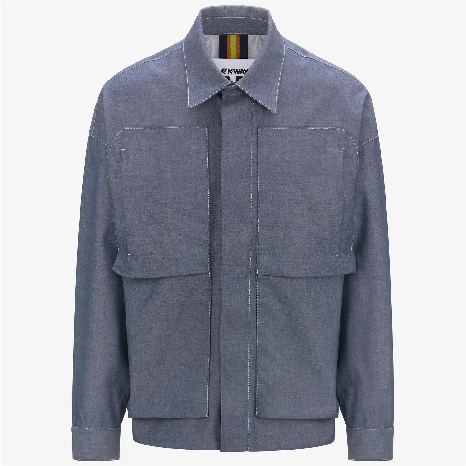 K-Way Kayel K1141WW geaca barbati chambray verde 3 straturi